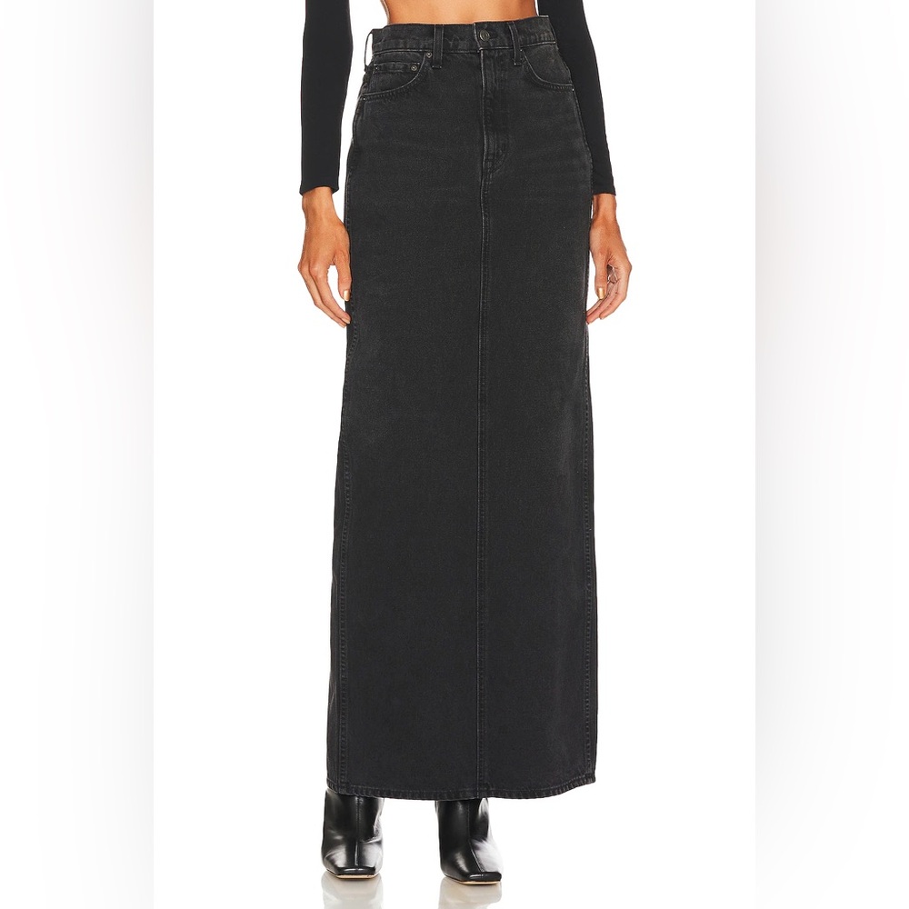 Grlfrnd Revolve Amara Denim Maxi Skirt